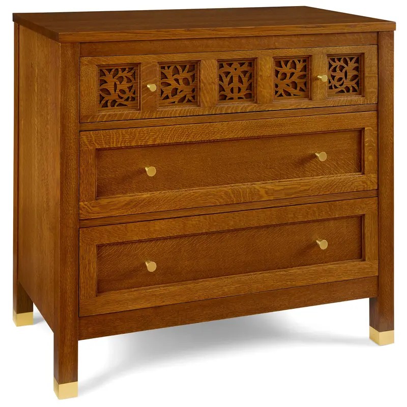 Surrey Hills Three-Drawer Wooden Chest 1