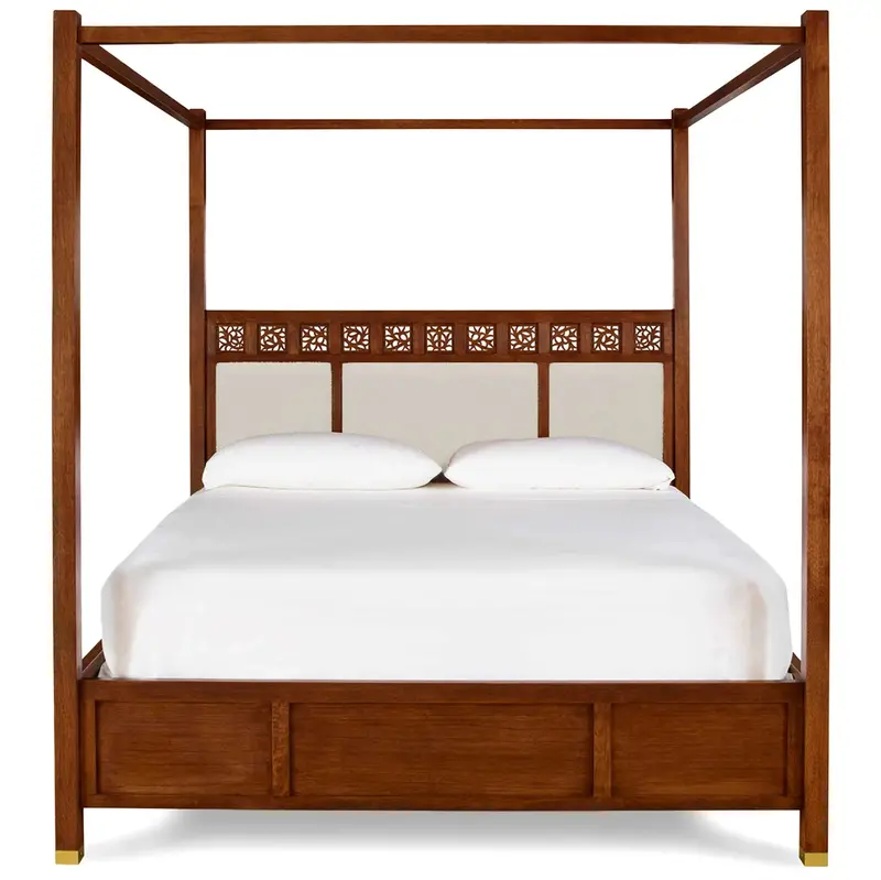 Surrey Hills Upholstered Four-Poster Bed Frame 1
