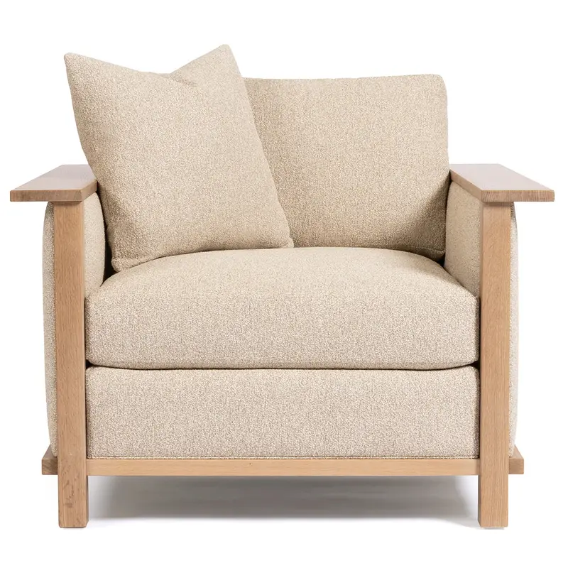 Surrey Hills Wooden-Framed Lounge Chair 1