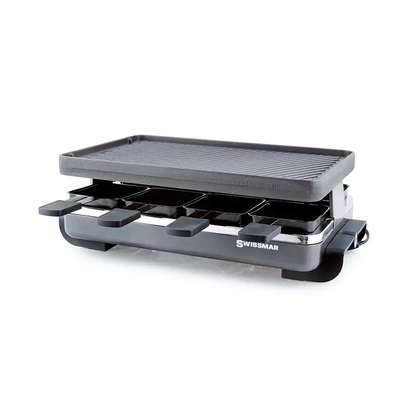 Swissmar Classic Cast Iron Raclette Grill – Traditional Dual-Zone Heating 1
