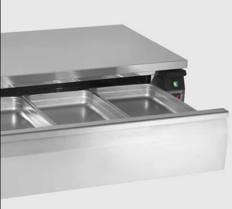 Tefcold Ud1-3 Dual-Zone Gastronorm Counter For Cold & Ambient Storage 1