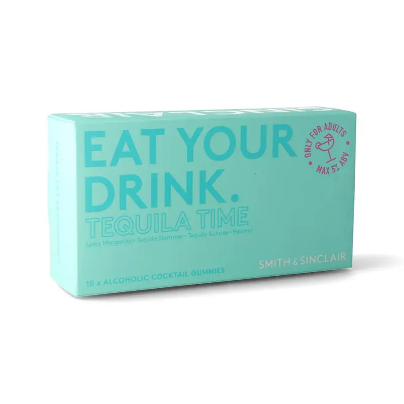 Tequila Time Alcoholic Cocktail Jelly Sweets – 140G (5% Abv) Zesty Gelatin Candies 1