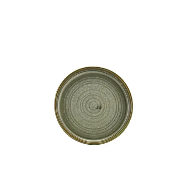 Terra Porcelain 14Cm Matte Grey Low Presentation Plate – Set Of 12 1