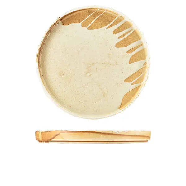 Terra Porcelain Roko Sand Round Presentation Plate – 26 Cm, Set Of 4 1