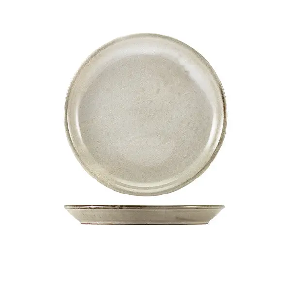 Terra Smooth Grey Porcelain Coupe Plate – 19Cm, Set Of 6 1