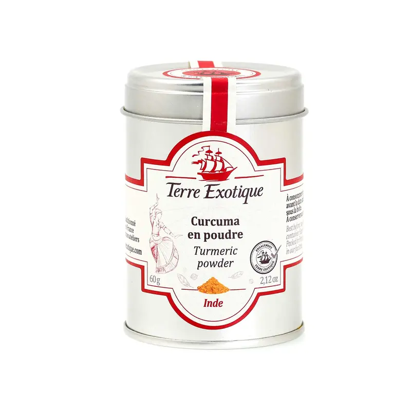 Terre Exotique Organic Turmeric Powder – Cold-Processed Golden Spice, 60G 1