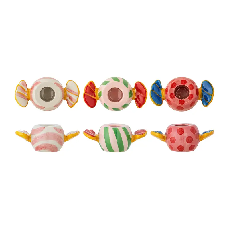 Three-Dimensional Bon Bon Candle Holders – Minimalist Trio Set 1