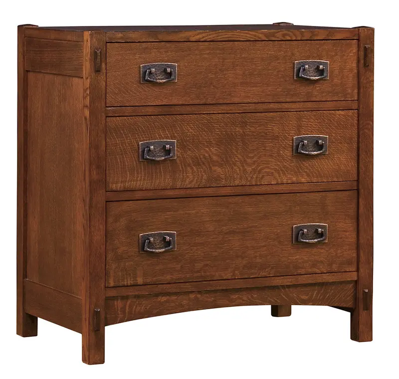 Three-Drawer Wooden Chest Of Drawers 1