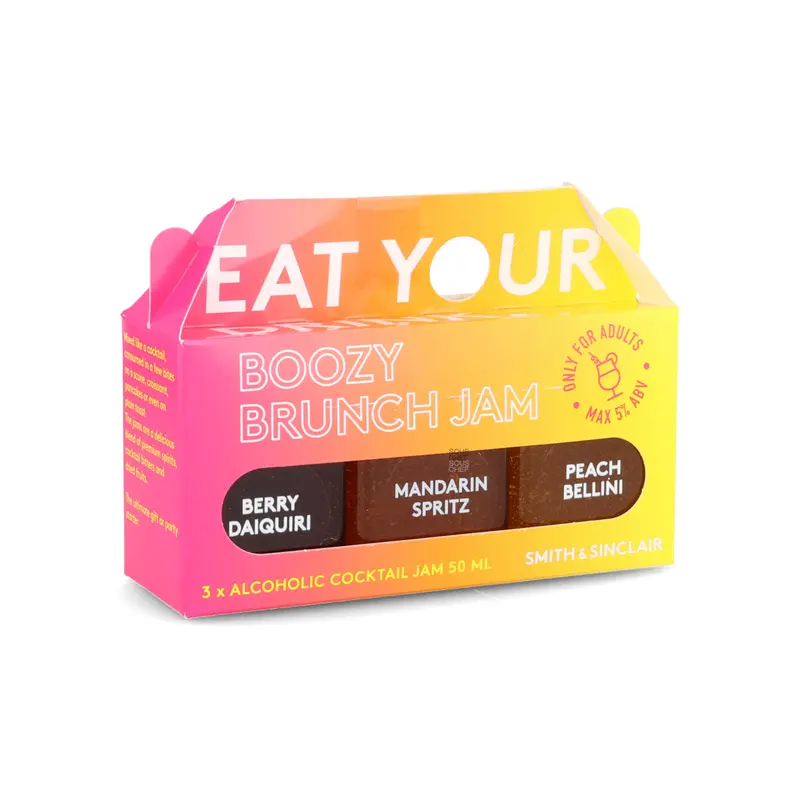 Three-Flavour Boozy Brunch Jam Set – 5% Abv Each 1
