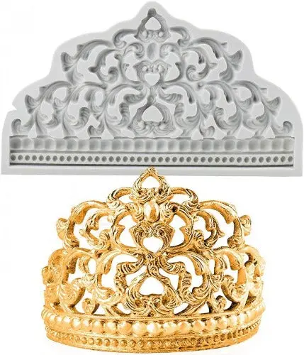 Tiara-Shaped Silicone Mold For Cakes & Desserts 1