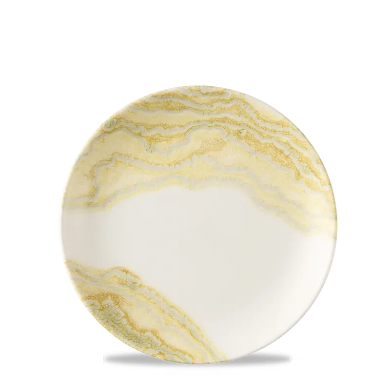 Tide Gold Evolve Coupe Salad Plate – 6.5 Inch, Pack Of 12 1
