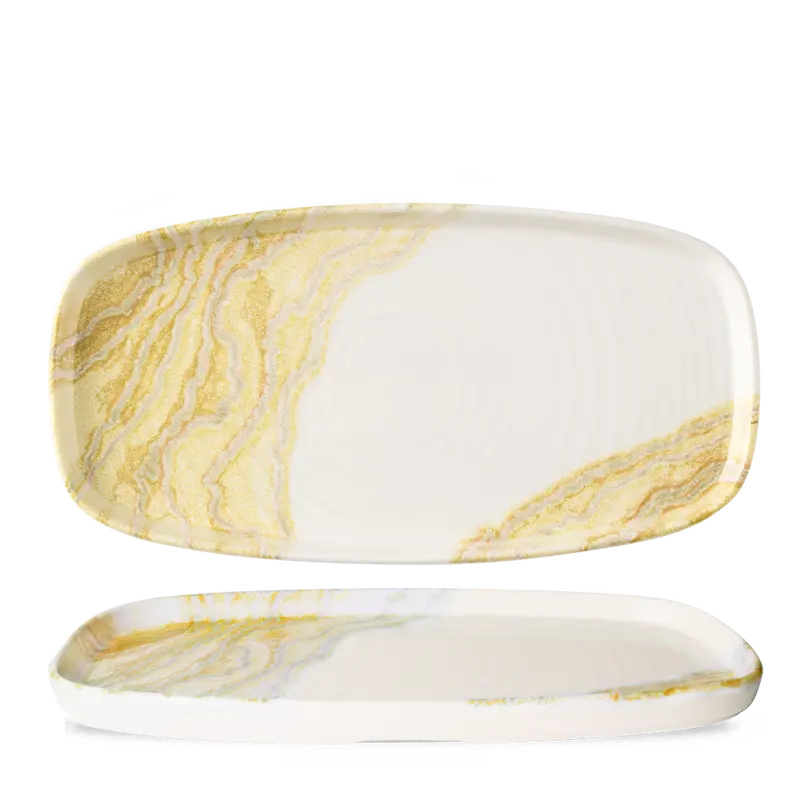 Tide Gold Oblong Chef’S Plate (30 × 15 Cm), Pack Of 6 1
