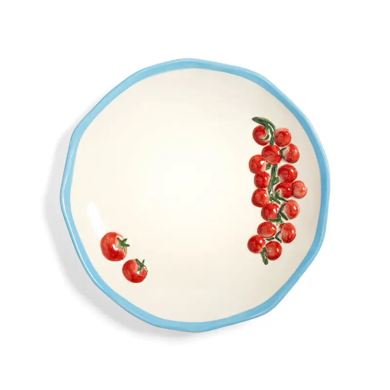 Tomato-Designed Ceramic Serving Platter – 31 Cm Diameter 1