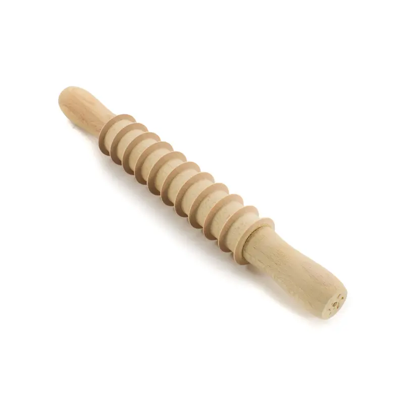 Traditional Pappardelle Rolling Pin – Solid Beechwood, 32 Cm Length 1