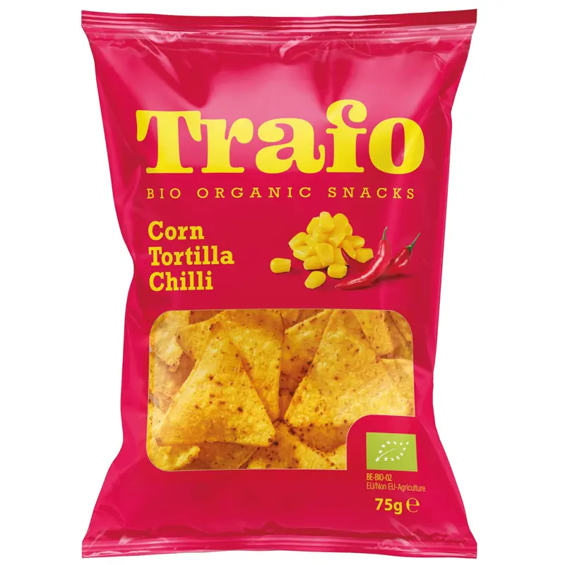 Trafo Spicy Chilli Corn Tortilla Crisps – 15-Pack (75G Each) 1