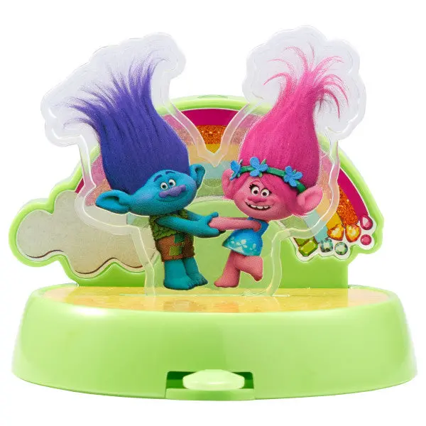 Trolls-Themed Edible Cake Topper – Smiling Character Design 1