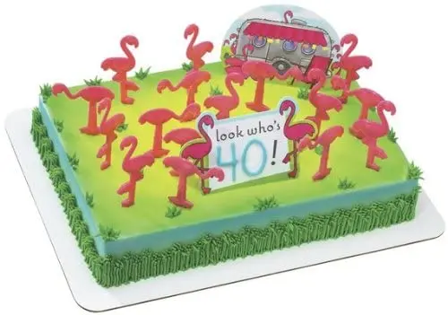 Tropical Flamingo Cake Topper For Summer Or Tropical Parties 1