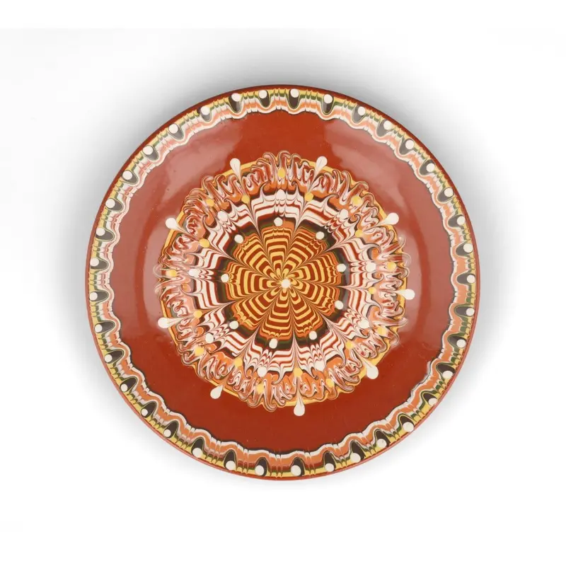 Troyan Chestnut Handmade Dinner Plate – 26Cm Ceramic Serveware 1