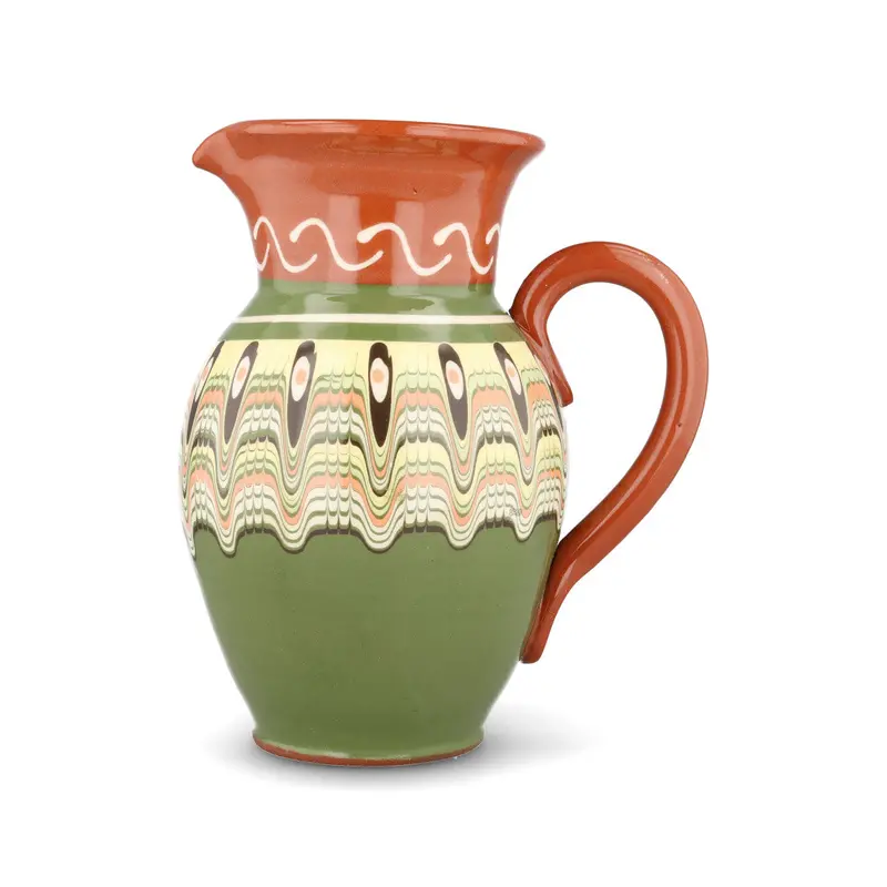 Troyan Pistachio Green Terracotta Pitcher – 1 L Capacity 1