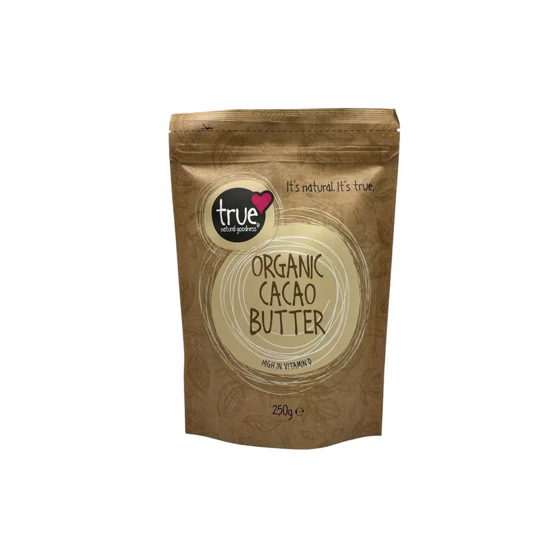 True Organic Raw Cacao Butter – 250G Unrefined Skin & Hair Nourisher 1