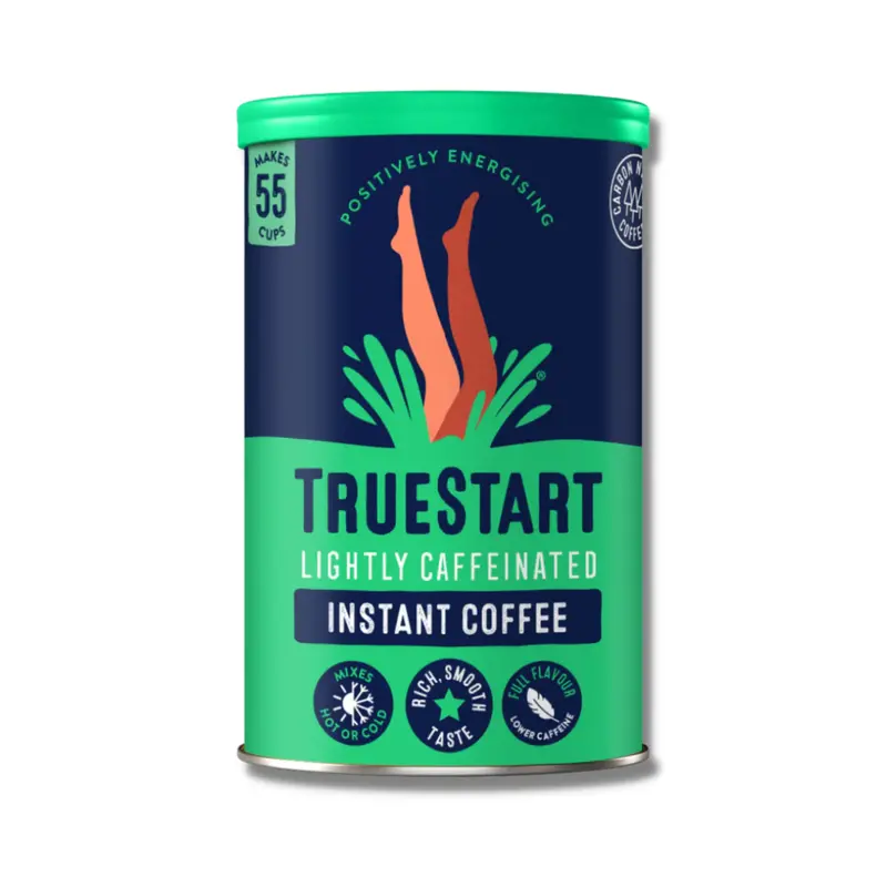 Truestart Lightly Caffeinated Instant Coffee – Balanced Energy Blend (6 X 100G) 1