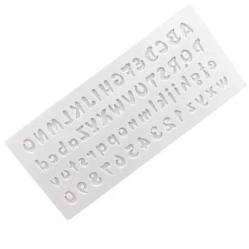 Uppercase Alphabet And Numerical Silicone Mold 1