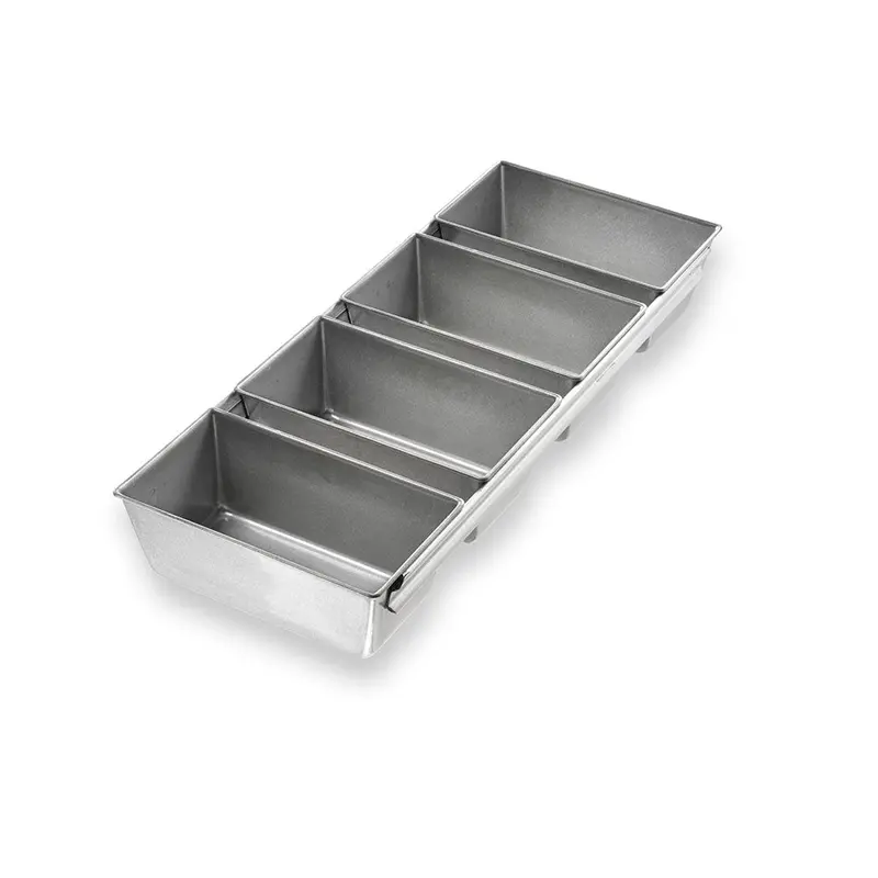 Usapan Commercial-Grade Non-Stick Mini Loaf Pan Set – 4-Pack, 5.625 X 3.125 X 2.25 Inches 1