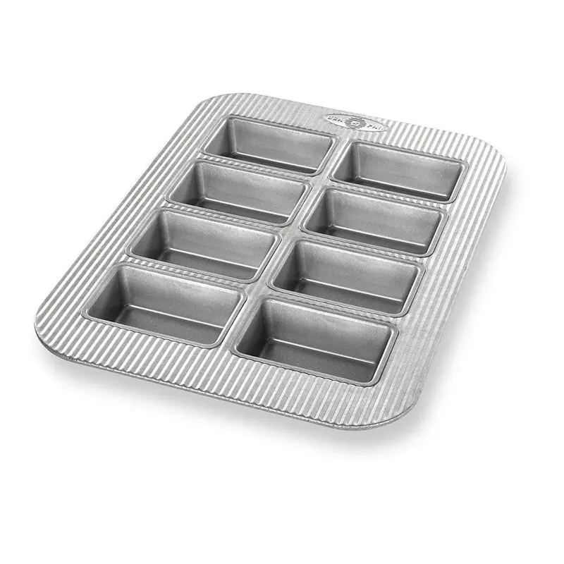 Usapan Commercial Non-Stick 8-Cavity Mini Loaf Pan – Full-Size Panel 1