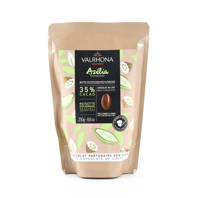 Valrhona Azelia Milk Chocolate Chips (35% Cocoa), 250G 1