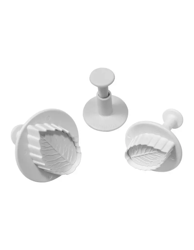 Veined Rose Leaf Plunger Cutter For Realistic Sugar Flowers 1