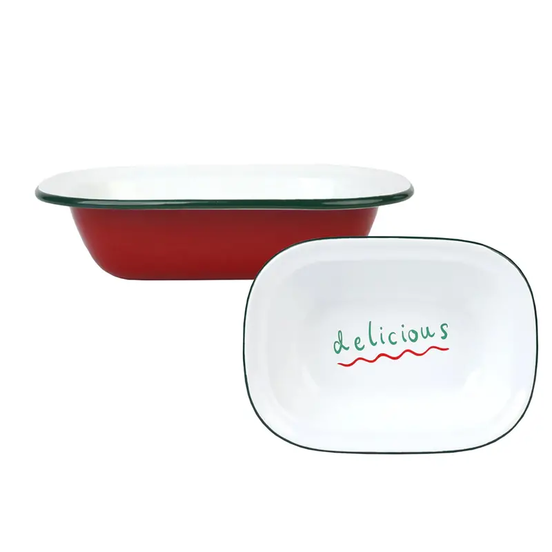 Versatile Enamel Roasting Dish – 20 Cm Compact Baking & Serving Pan 1