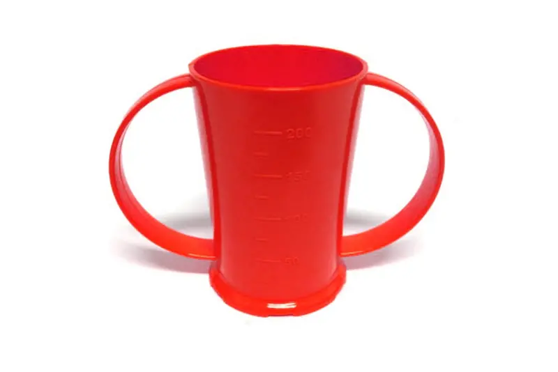 Vibrant Red Two-Handled Graduated Beaker 1