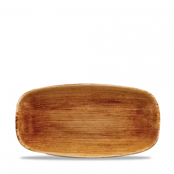 Vintage Copper Stonecast Chefs Oblong Plate – 11.75" X 6", Pack Of 12 1