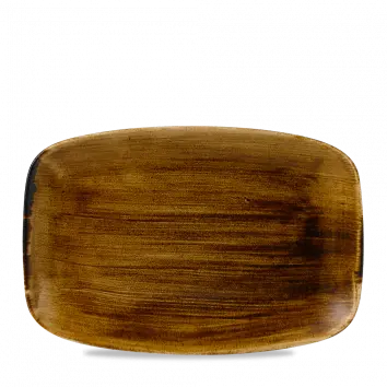 Vintage Copper Stonecast Oblong Chefs Plate – 12" X 7.8", Pack Of 6 1
