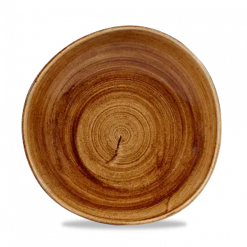 Vintage Copper Stonecast Round Trace Bowl – 9.875", Pack Of 12 1