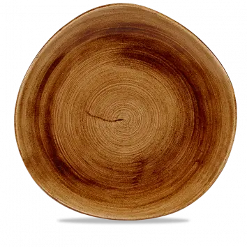 Vintage Copper Stonecast Round Trace Plate – 11.25", Pack Of 12 1