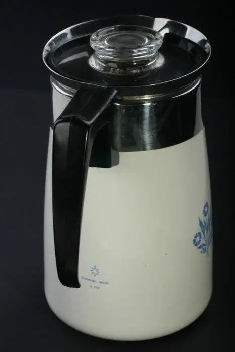 Vintage Corning Ware 6-Cup Enamel Percolator – Mint Condition Retro Brewware 2