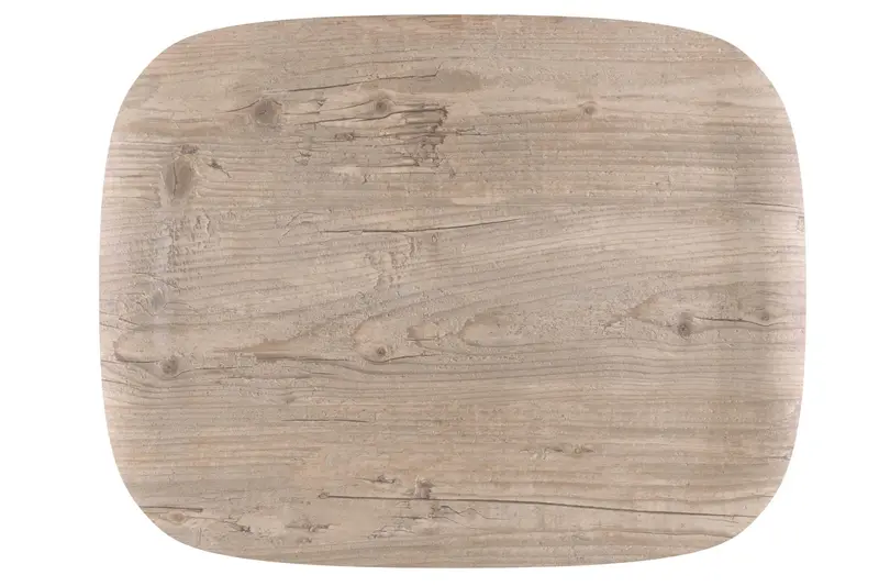 Vintage-Inspired Earth Wave Serving Tray – 46 × 36 Cm, Rustic Blue Tone 1