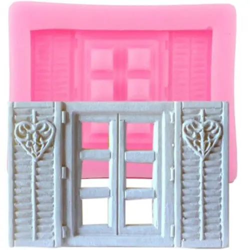 Vintage Window And Door Silhouette Silicone Mold 1
