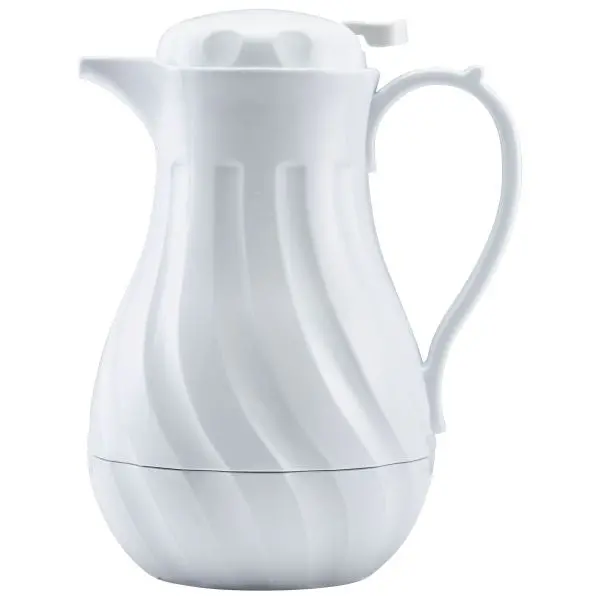 White Beverage Server – 40 Oz (1.2 L) – Commercial-Grade Dispenser – Single Unit 1