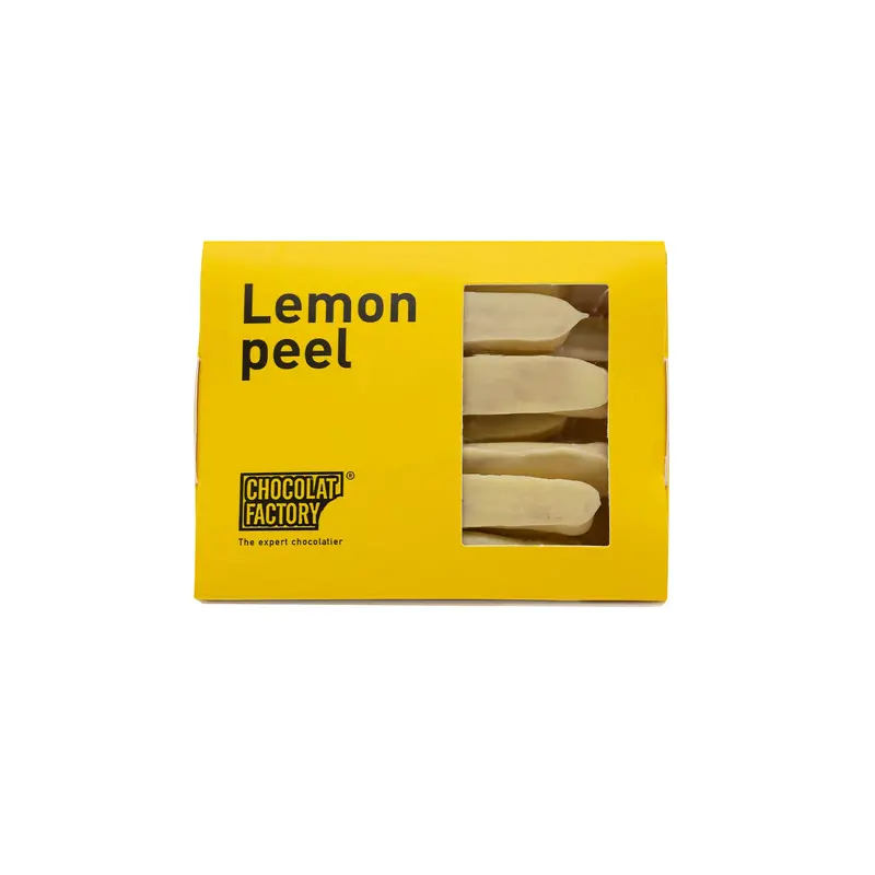 White Chocolate–Coated Candied Lemon Peel – 110G 1