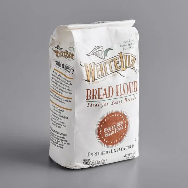 White Lily Unbleached Bread Flour – 5-Pound Bag, Enriched And High-Protein 1
