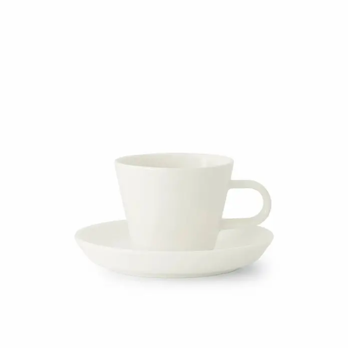 White Mini Roman-Style Ceramic Cup – 110Ml Capacity 1