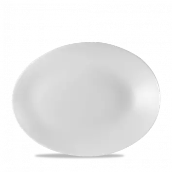 White Oval Orb Dinner Plate – 11.5 X 9 Inches, Pack Of 12 1
