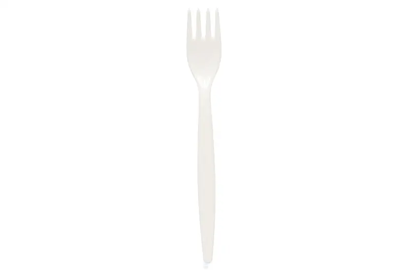 White Polycarbonate Fork – Lightweight Reusable Cutlery 1