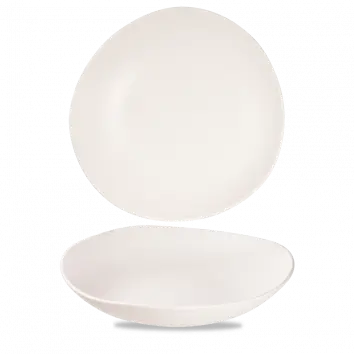 White Trace-Style Melamine Bowl – 15 Inch, Pack Of 2 1