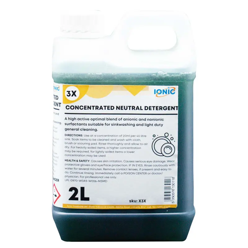 X3X Highly Concentrated Neutral Ph Detergent – 2 X 2L Eco-Friendly Formula 1