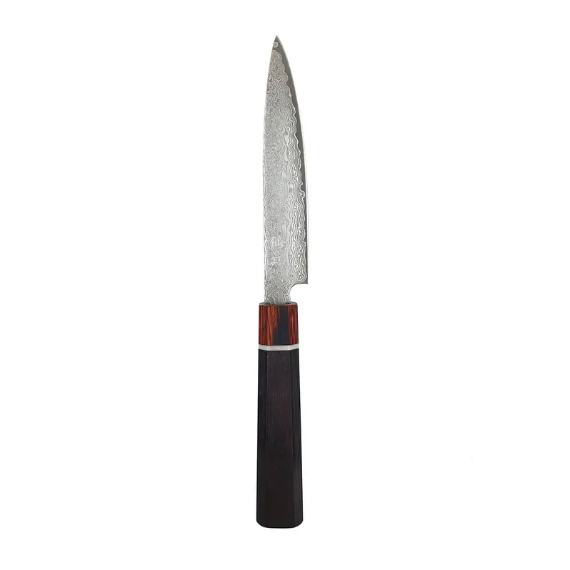 Yasuo Forged Black Utility Knife – 12 Cm Precision Kitchen Tool 1