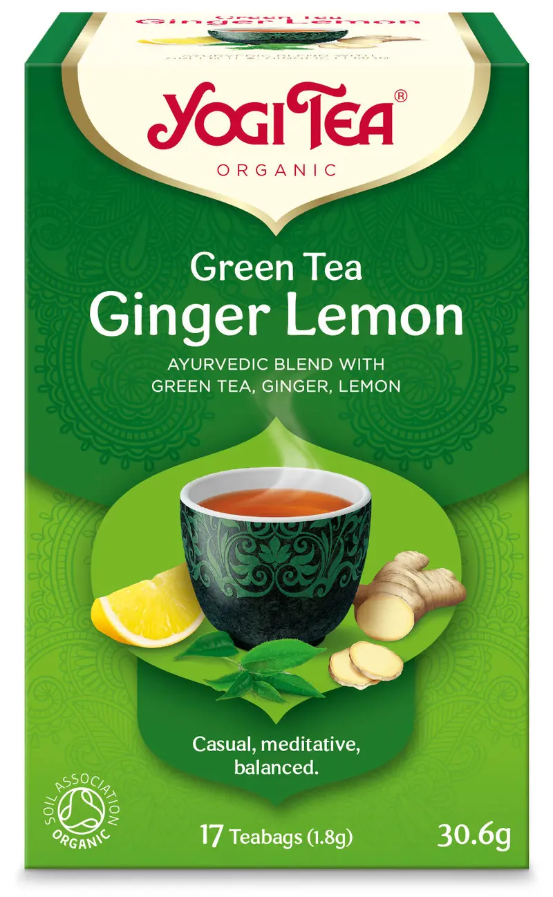 Yogi Green Tea With Ginger & Lemon – 17-Count Box (Pack Of 6) 1