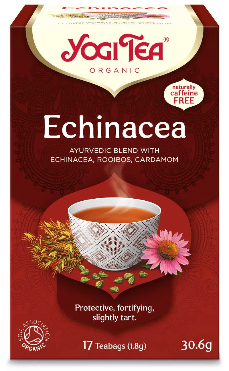 Yogi Tea Echinacea Immune Defense Tea – 17 Individually Wrapped Bags (6-Box Set) 1